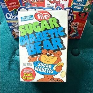 Pop Sugar Diabetic Bear Action Figure Ron English figurine